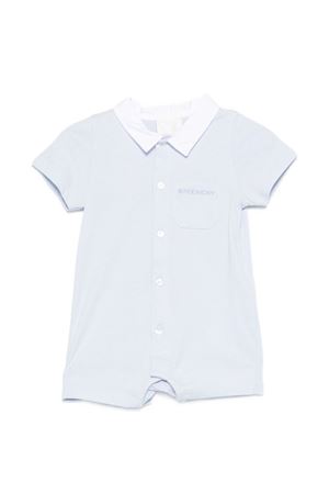 tuta in cotone azzurro GIVENCHY KIDS | H31253771